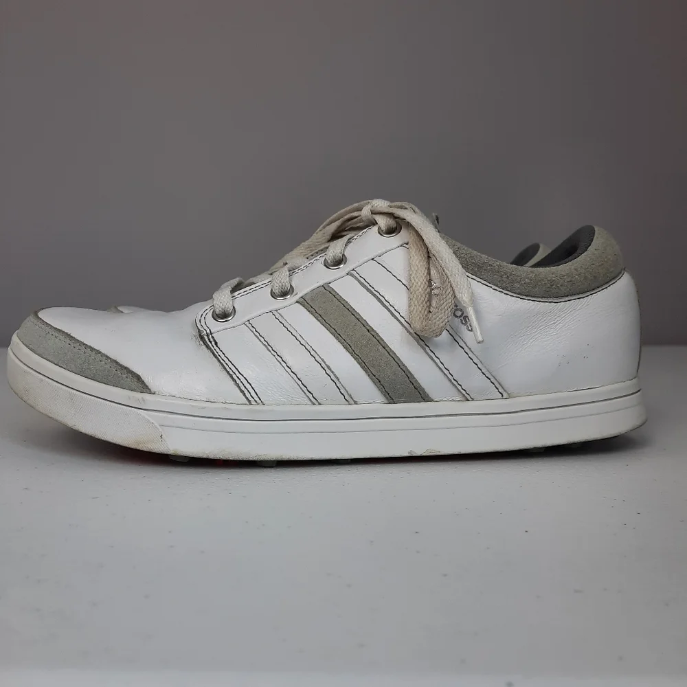 Adidas Adicross Gripmore White Court Sneaker Golf Cleats size 8.5